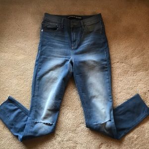 Express jeans high rise super soft jeans